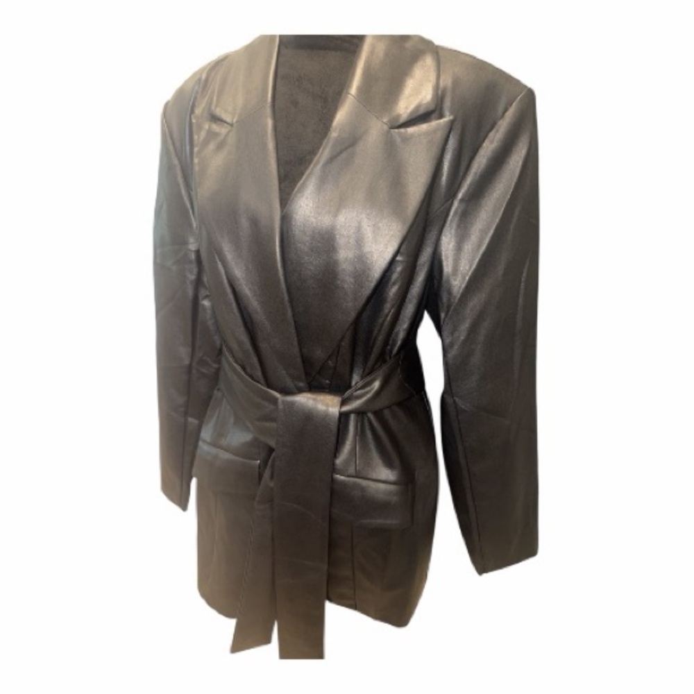 Eloquii Black Belted Blazer Women’s Size 16 NWT - Picture 4 of 7